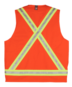 Big Bill Flame-Resistant Unlined Vest With Reflective Material #A624US9 Orange Back