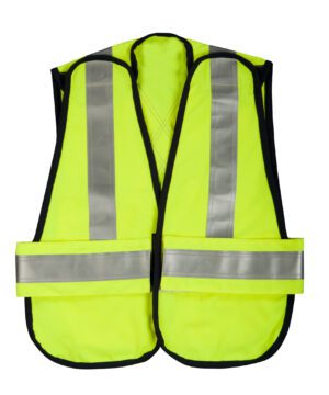 Big Bill Flame-Resistant High Visibility Unlined Vest #A648TY7 Yellow Front