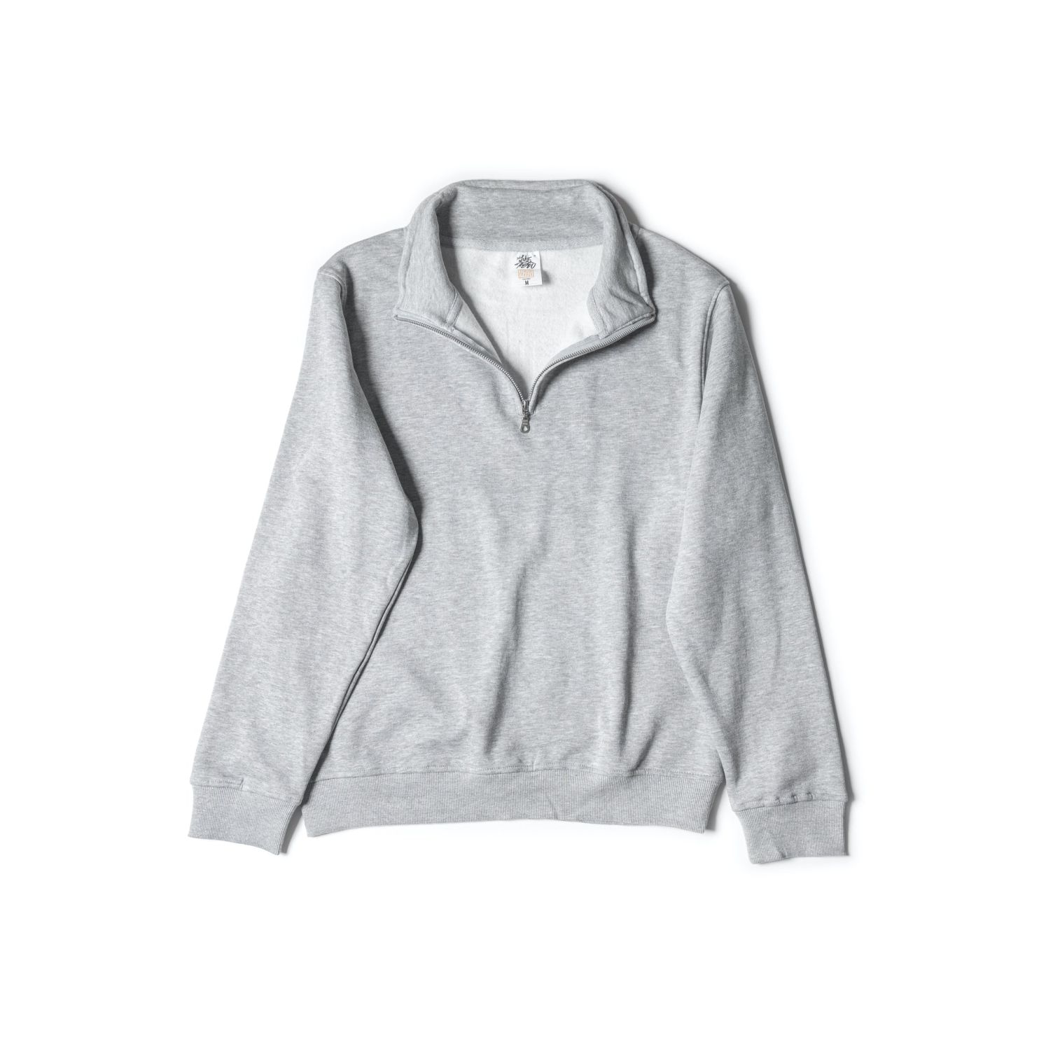 Just Like Hero Quarter-Zip Sweatshirt #4020 Sport Grey