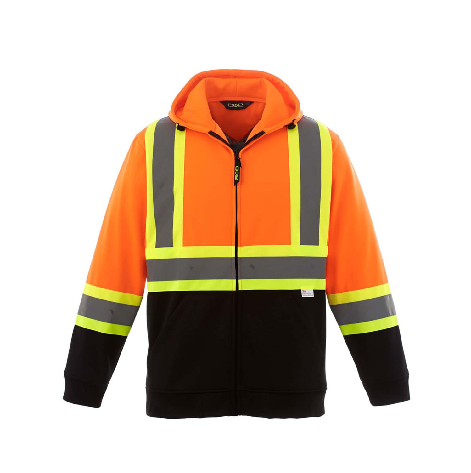 Canada Sportswear HI-VIS FULL ZIP FLEECE HOODIE #L00682 Orange