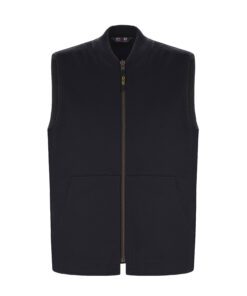 Canada Sportswear Men's Vest with Sherpa Lining #L00915 Black Front