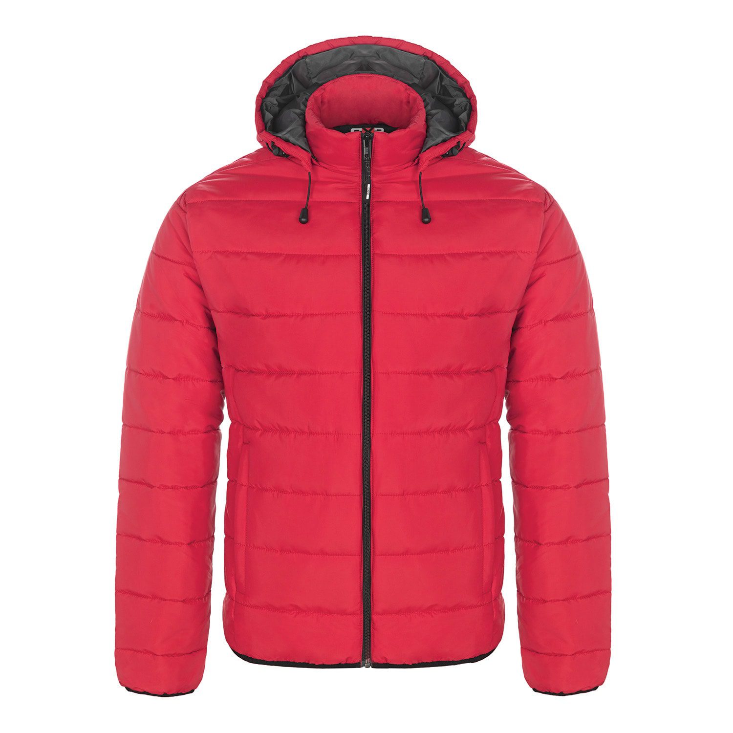 Canada Sportswear MENS PUFFY JACKET WITH DETACHABLE HOOD #L00980 Red