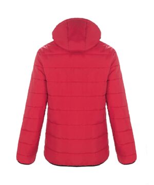 Canada Sportswear LADIES PUFFY JACKET WITH DETACHABLE HOOD #L00981 Red Back