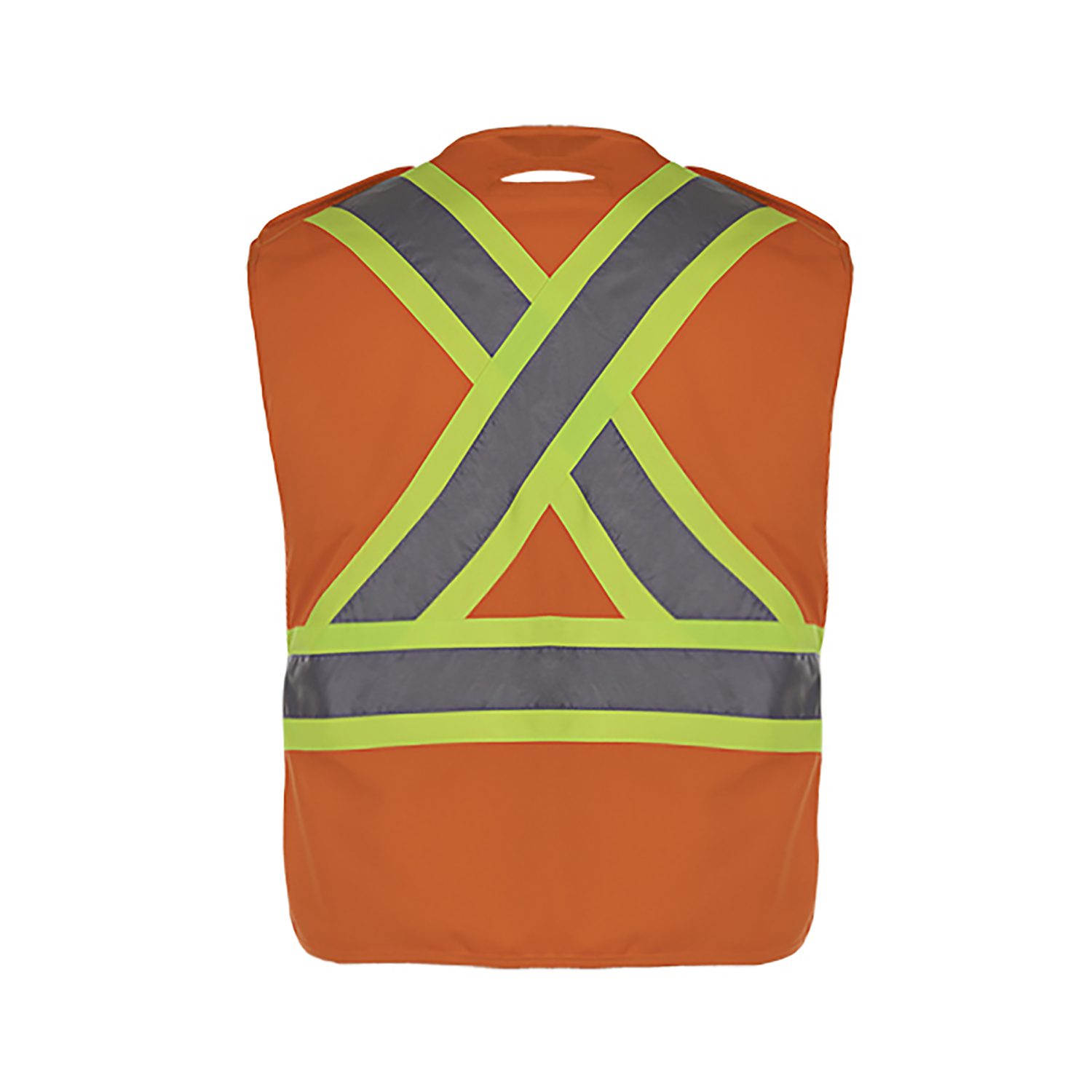 Canada Sportswear ONE SIZE HIGH VIS SAFETY VEST #L01170 Orange Back