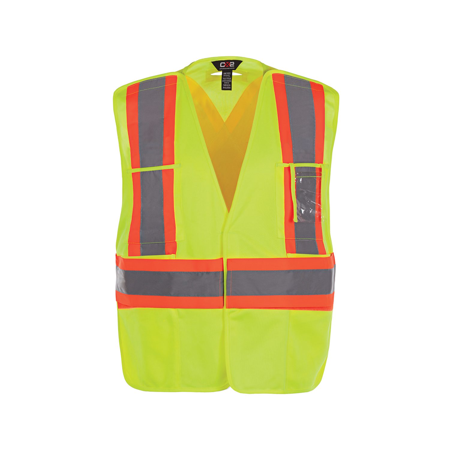 Canada Sportswear ONE SIZE HIGH VIS SAFETY VEST #L01170 Yellow