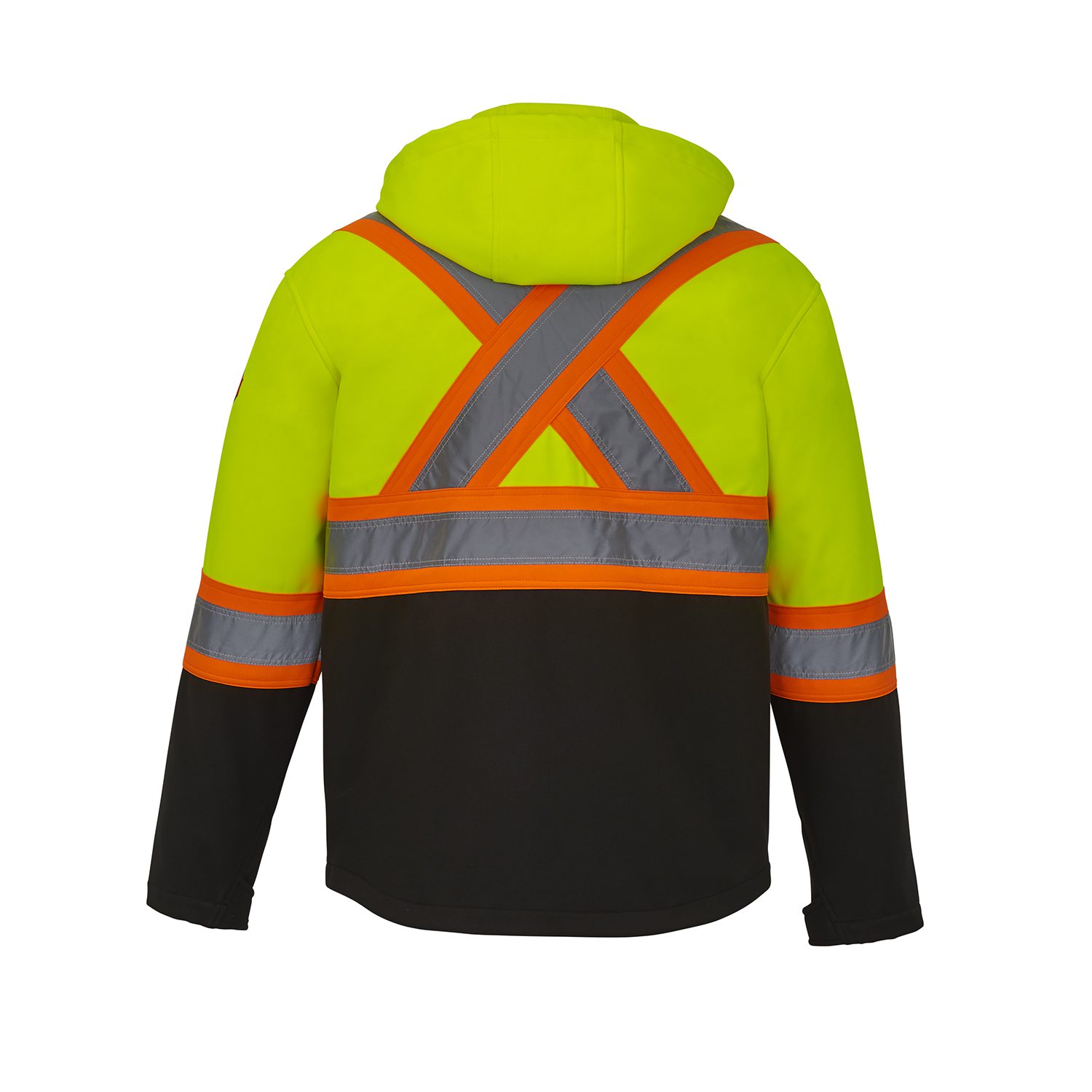 Canada Sportswear HiVis Softshell Jacket #L01305 Yellow Back