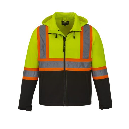 Canada Sportswear HiVis Softshell Jacket #L01305 Yellow Front