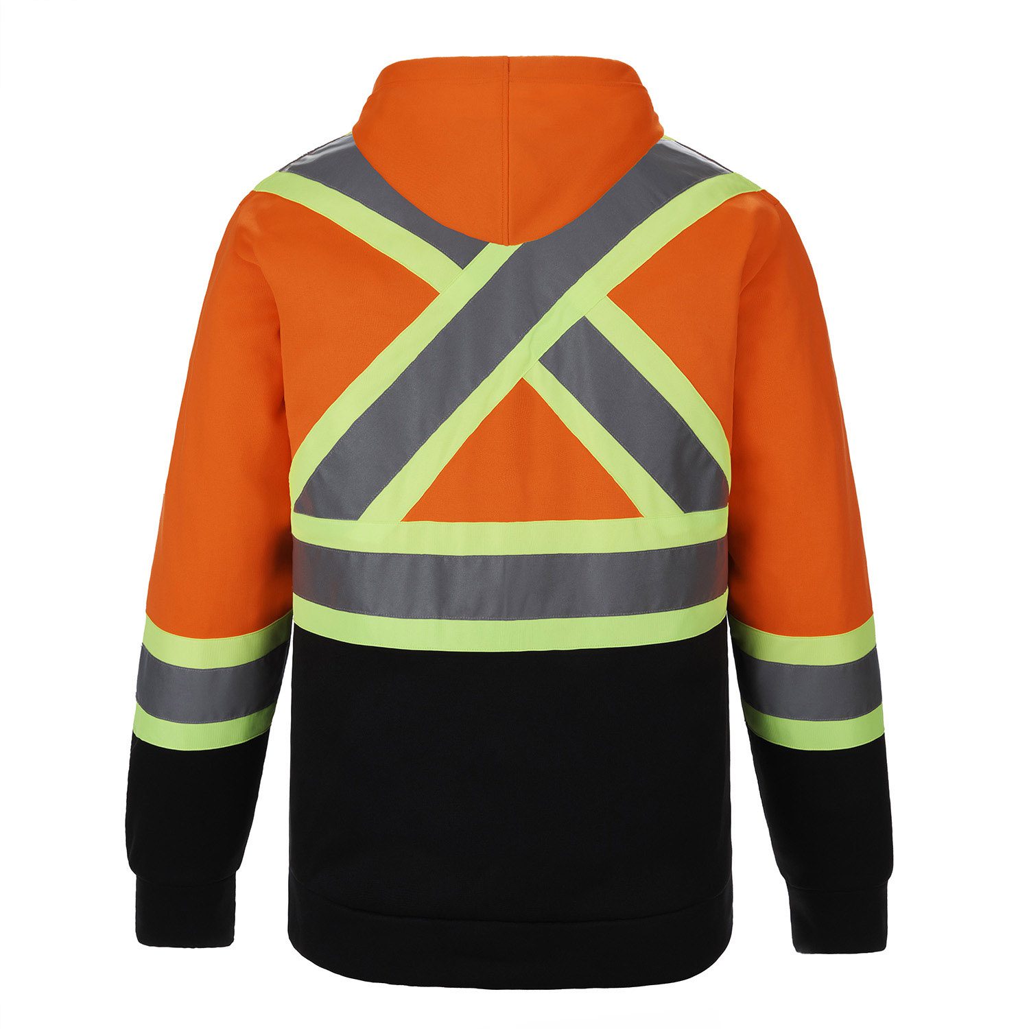 Canada Sportswear HiVis Polyester Pullover Hoodie #L01375 Orange Back