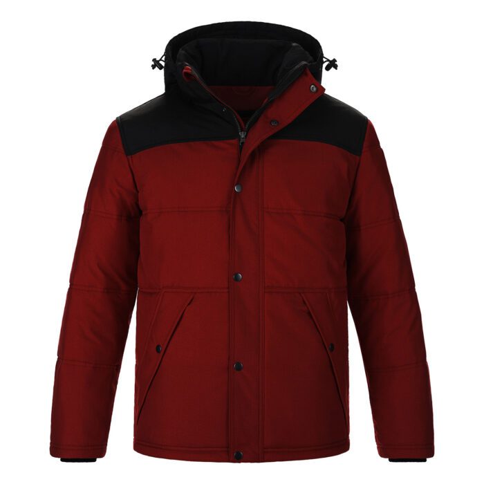 Canada Sportswear Puffy Coat #L06025 Red Front