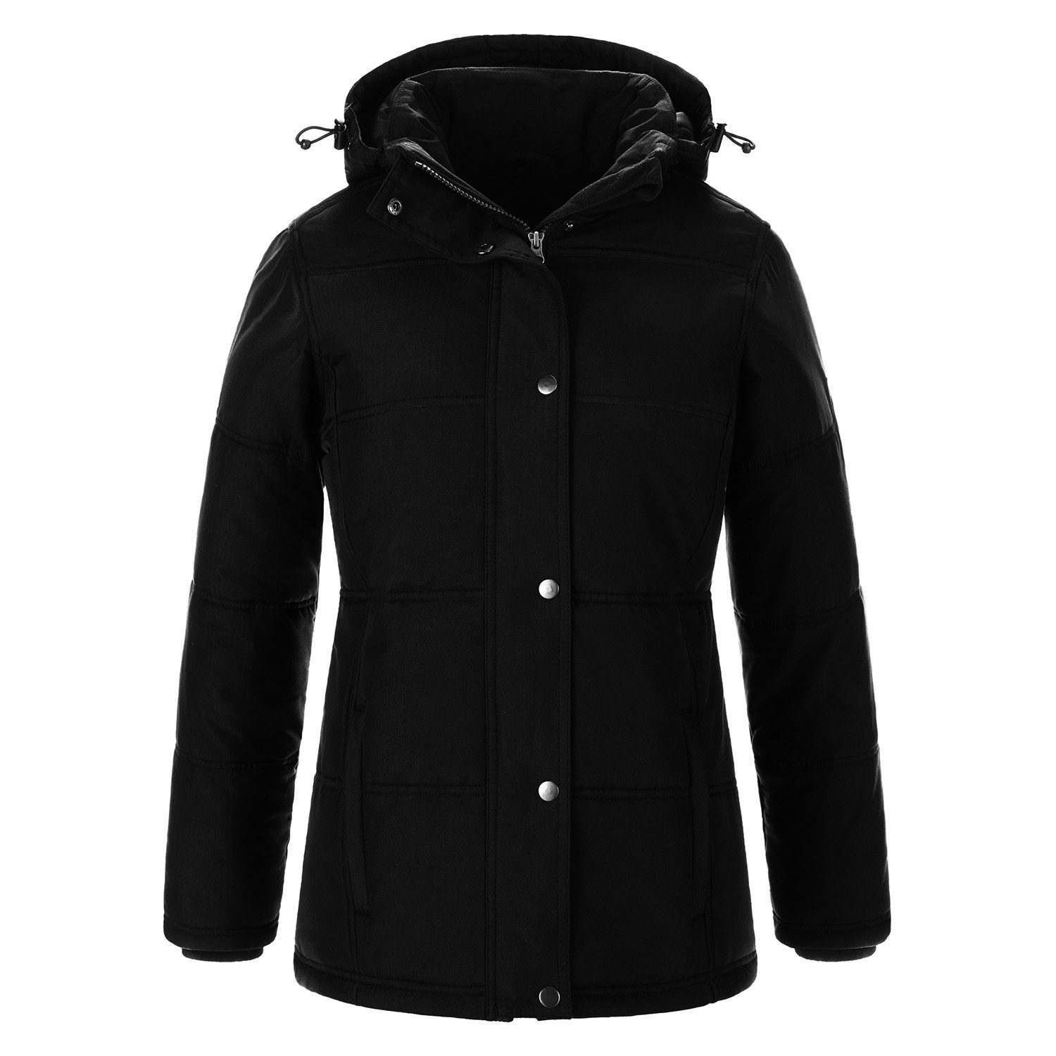 Canada Sportswear Ladies Puffy Coat #L06026 Black