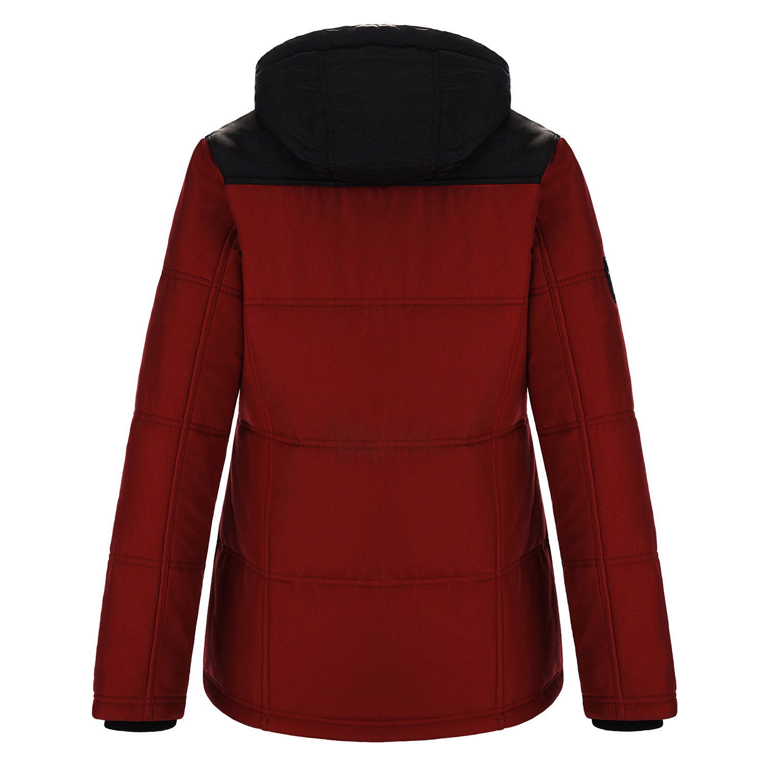 Canada Sportswear Ladies Puffy Coat #L06026 Red Back