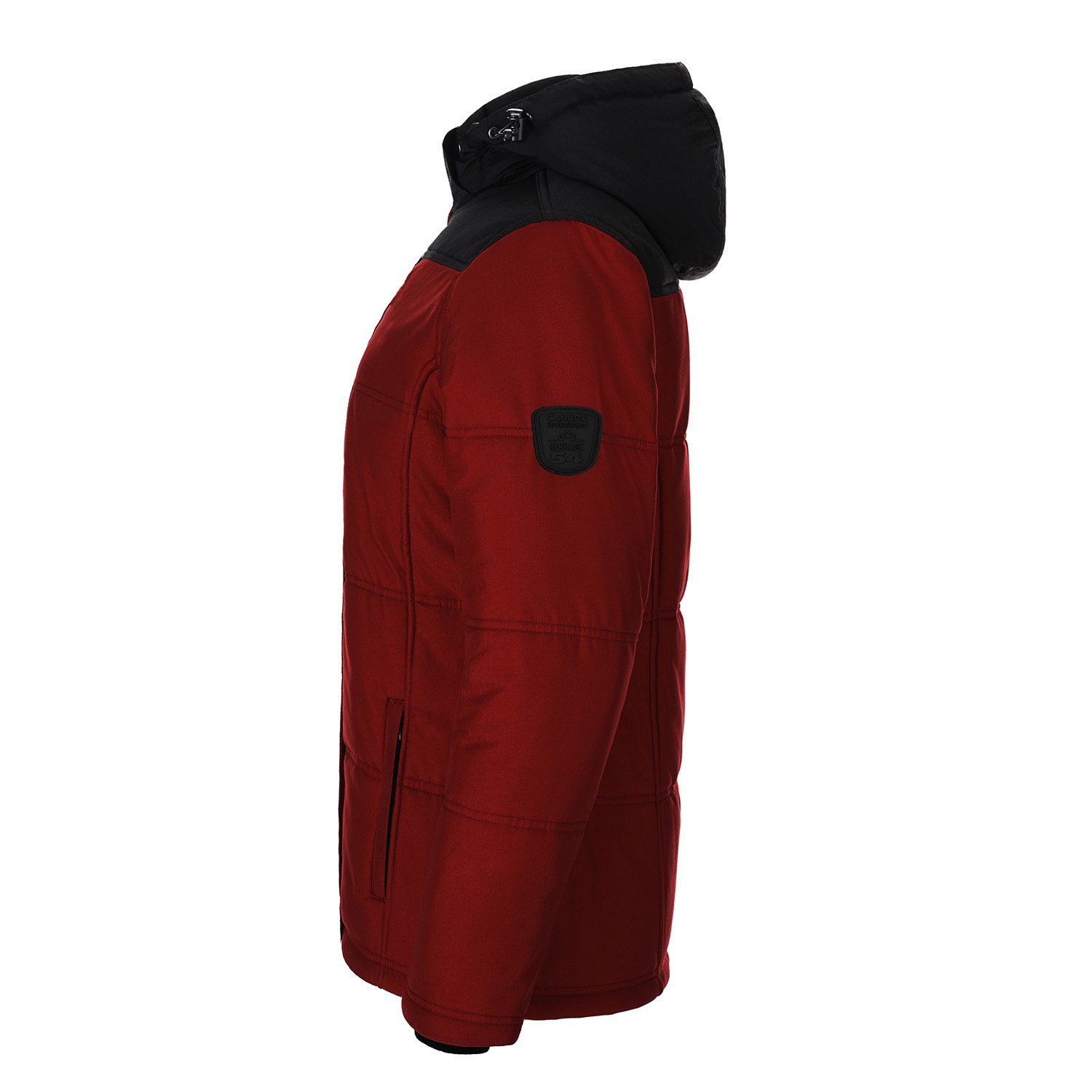 Canada Sportswear Ladies Puffy Coat #L06026 Red Side