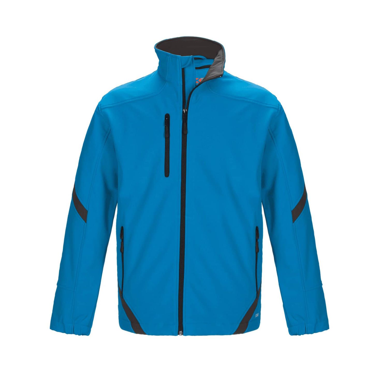 Canada Sportswear MENS COLOUR CONTRAST UNLINED SOFTSHELL JACKET #L07225 Alpine Blue / Gunmetal