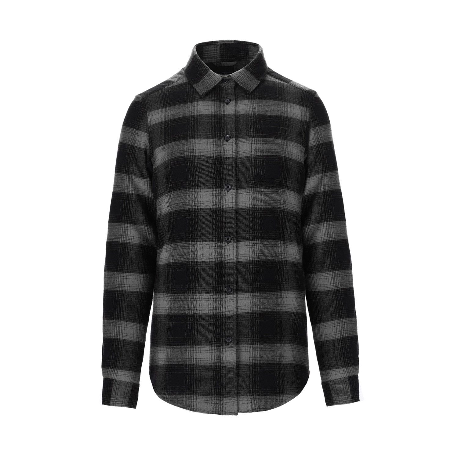 Canada Sportswear Ladies Brushed Flannel Shirt #S04506 Black