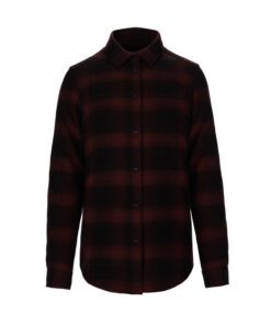 Canada Sportswear Ladies Brushed Flannel Shirt #S04506 Red Front