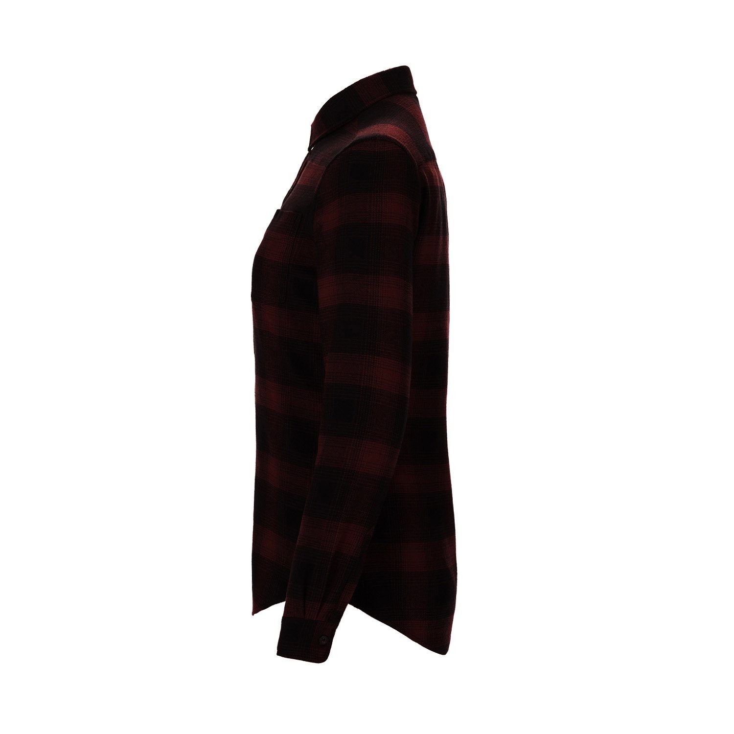 Canada Sportswear Ladies Brushed Flannel Shirt #S04506 Red Side