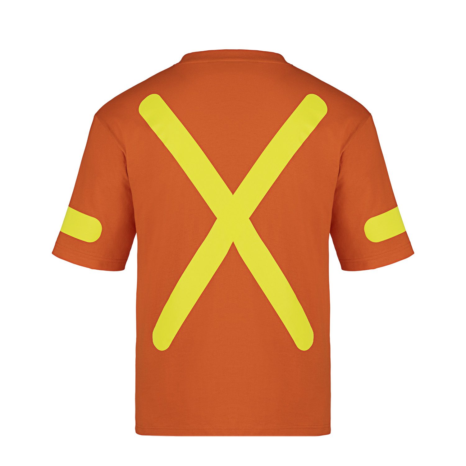 Canada Sportswear Cotton Safety T-shirt #S05933 Orange Back