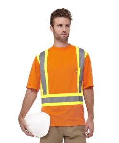 Canada Sportswear HI-VIS SAFETY T-SHIRT #S05960 Hi-Vis Orange Front