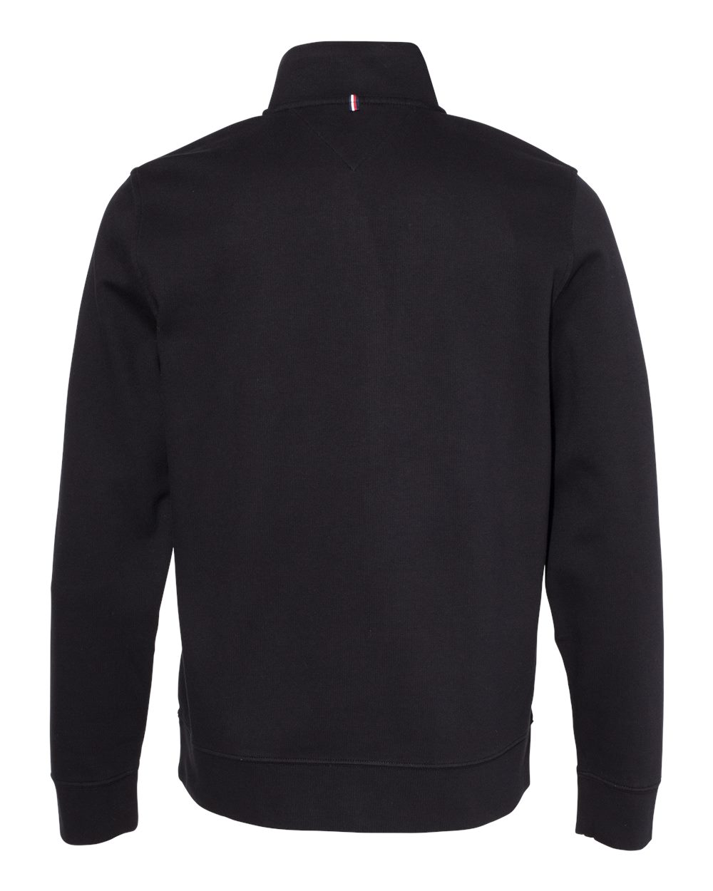 Tommy Hilfiger Quarter-Zip Pullover Sweatshirt #13H1858 Black Back
