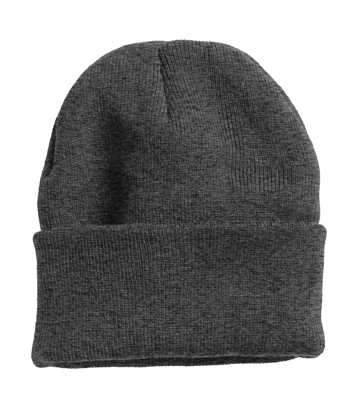 Ideal Knitwear Cuff Toque #101 Charcoal