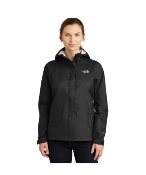 THE NORTH FACE DRYVENT LADIES' RAIN JACKET #NF0A3LH5 Black Front