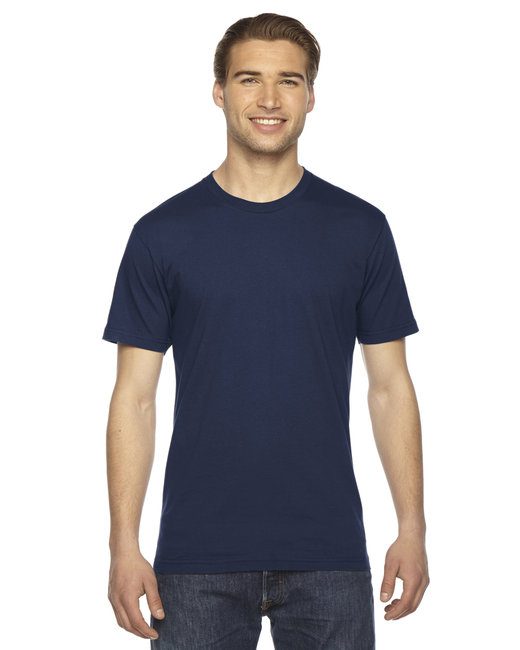 American Apparel Unisex Fine Jersey Short-Sleeve T-Shirt #2001W Navy