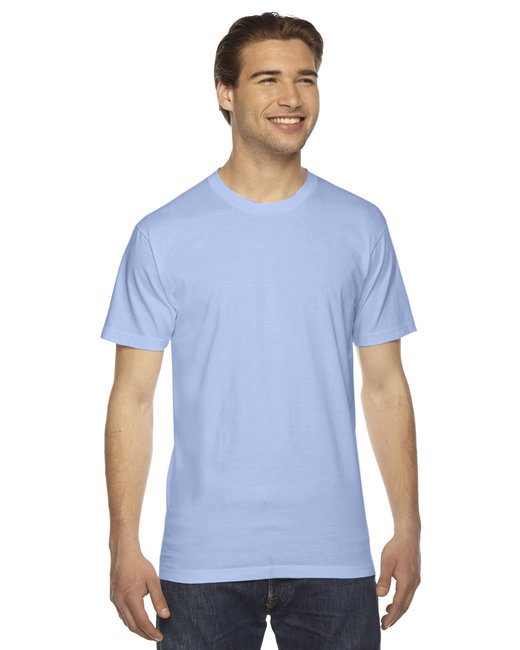 American Apparel Unisex Fine Jersey Short-Sleeve T-Shirt #2001W Baby Blue