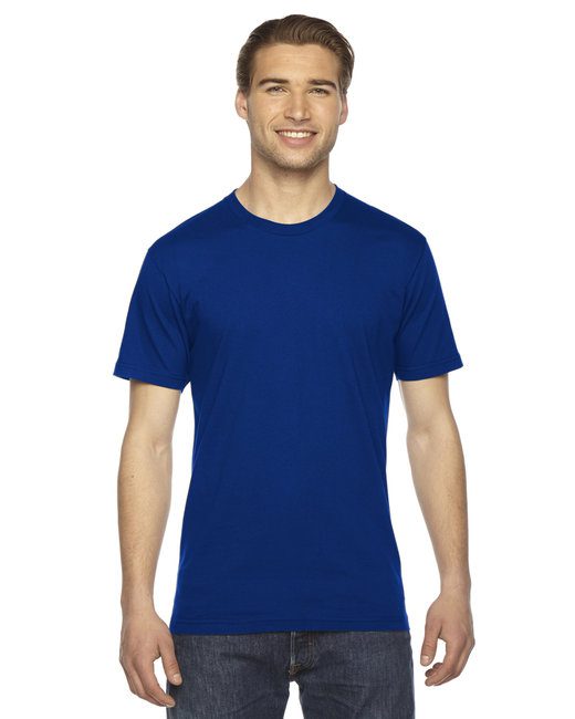 American Apparel Unisex Fine Jersey Short-Sleeve T-Shirt #2001W Royal Blue
