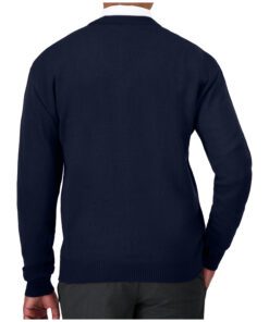 Cobmex V-Neck Long Sleeve Pullover #2010 Navy Back