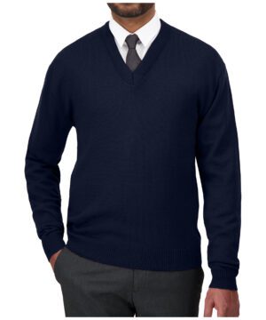 Cobmex V-Neck Long Sleeve Pullover #2010 Navy Front