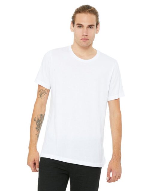 Bella + Canvas Unisex Jersey T-Shirt #3001C White Front