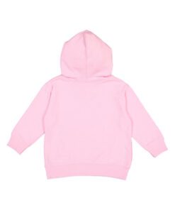 Rabbit Skins Toddler Pullover Fleece Hoodie #3326 Pink Back