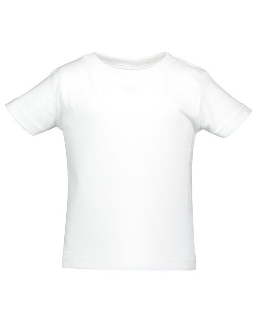 Rabbit Skins Infant Cotton Jersey T-Shirt #3401 White Front