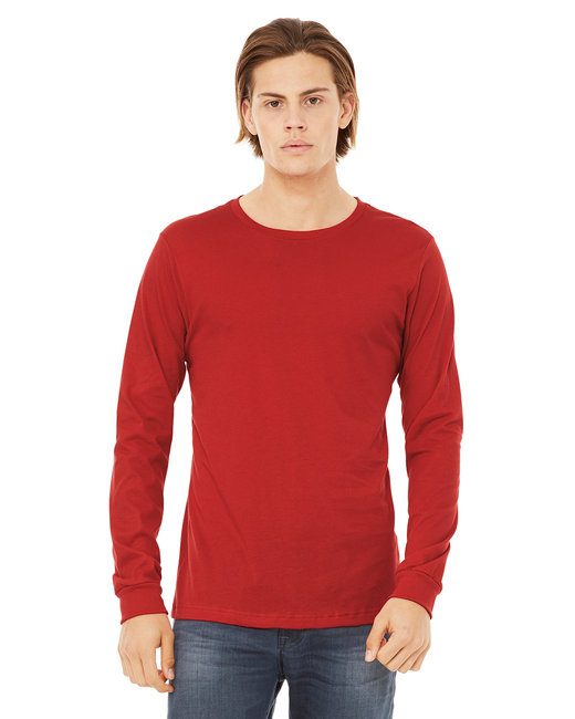 Bella + Canvas Unisex Jersey Long-Sleeve T-Shirt #3501 Red