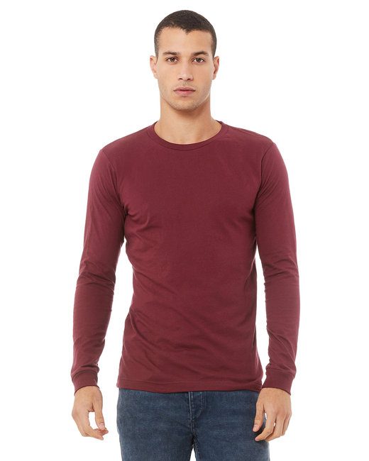 Bella + Canvas Unisex Jersey Long-Sleeve T-Shirt #3501 Cardinal Red