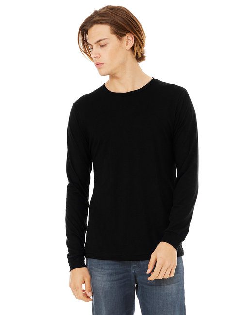 Bella + Canvas Unisex Jersey Long-Sleeve T-Shirt #3501 Black