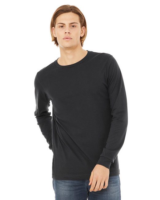 Bella + Canvas Unisex Jersey Long-Sleeve T-Shirt #3501 Dark Grey