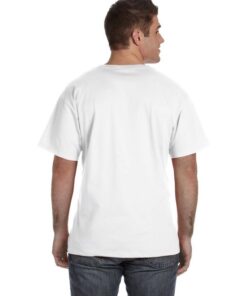 Fruit of the Loom Adult HD Cotton™ V-Neck T-Shirt #39VR White Back