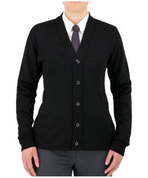 Cobmex V-Neck Long Sleeve Button Front Cardigan #4005 Black
