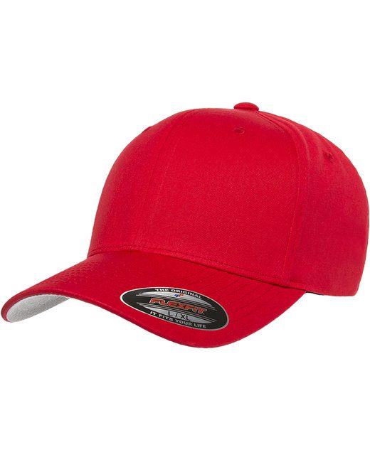 Flexfit Adult Value Cotton Twill Cap #5001 Red