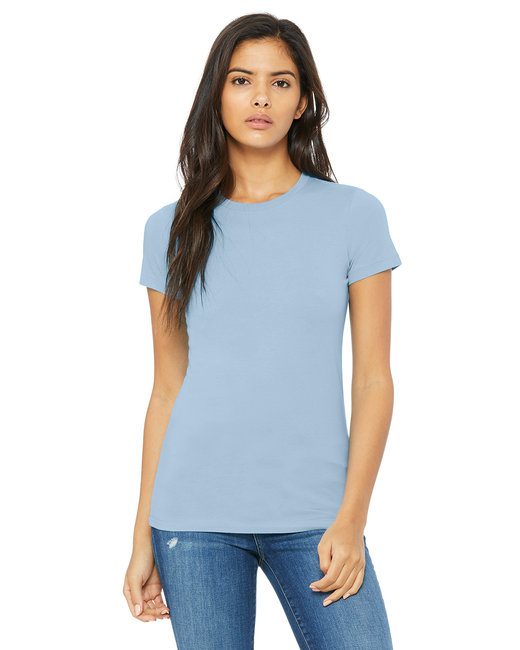 Bella + Canvas Ladies' Slim Fit T-Shirt #6004 Baby Blue