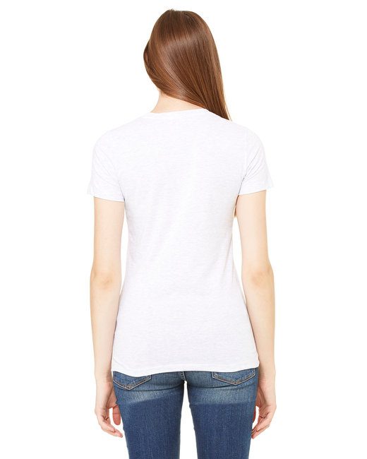 Bella + Canvas Ladies' Slim Fit T-Shirt #6004 White Back