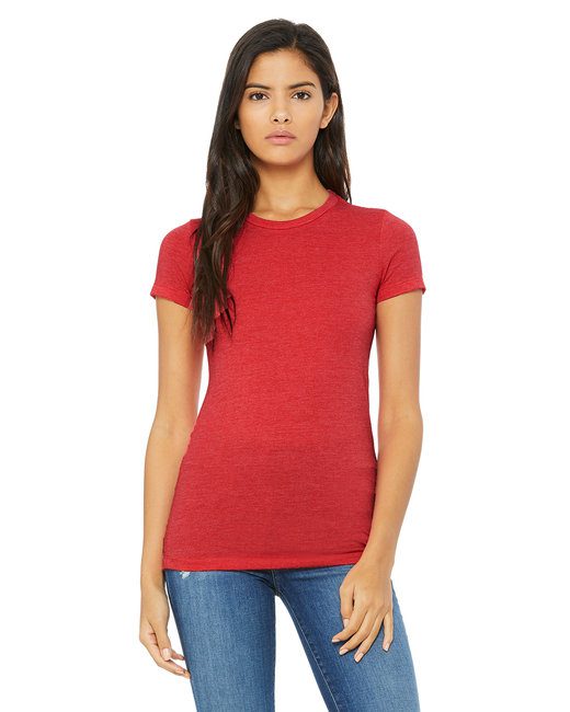 Bella + Canvas Ladies' Slim Fit T-Shirt #6004 Heather Red