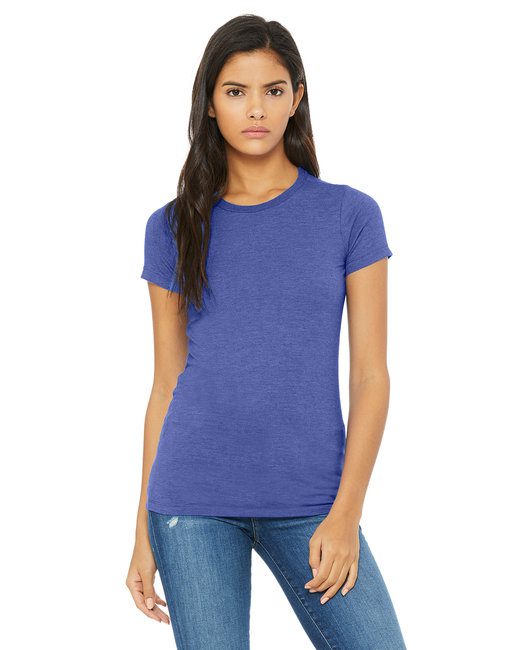 Bella + Canvas Ladies' Slim Fit T-Shirt #6004 Heather Royal