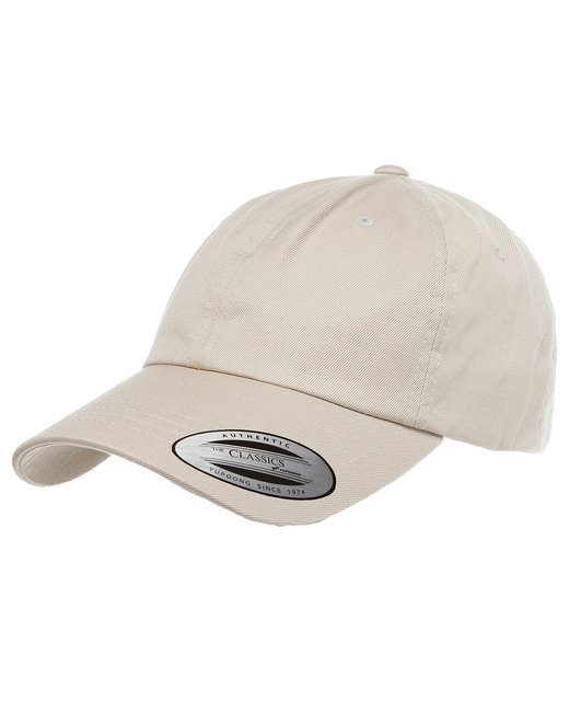 Yupoong Adult Low-Profile Cotton Twill Dad Cap #6245CM Stone