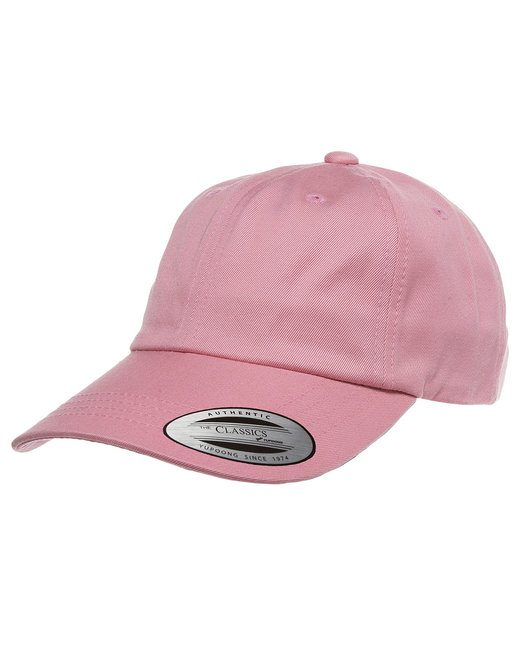 Yupoong Adult Low-Profile Cotton Twill Dad Cap #6245CM Pink