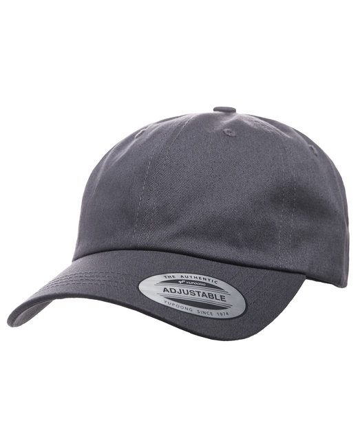 Yupoong Adult Low-Profile Cotton Twill Dad Cap #6245CM Dark Grey Front