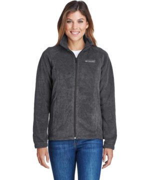 Columbia Ladies' Benton Springs™ Full-Zip Fleece #6439 Charcoal Heather Front
