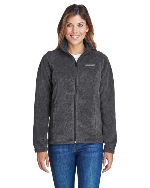 Columbia Ladies' Benton Springs™ Full-Zip Fleece #6439 Charcoal Heather Front