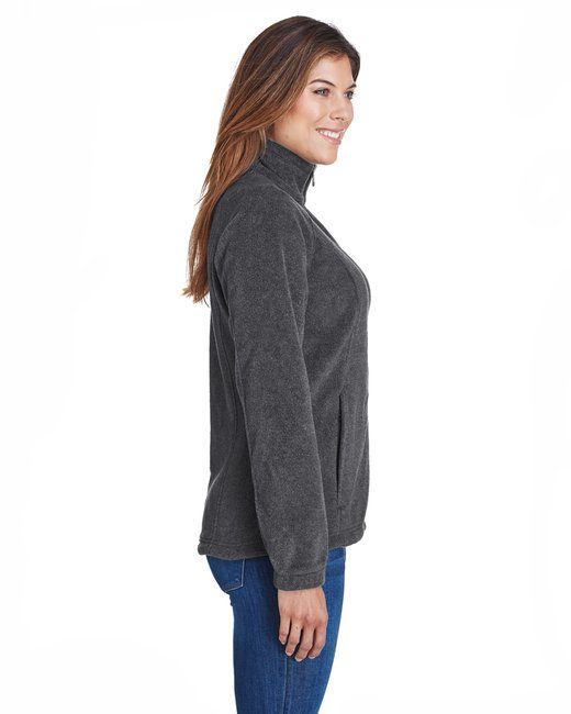 Columbia Ladies' Benton Springs™ Full-Zip Fleece #6439 Charcoal Heather Side